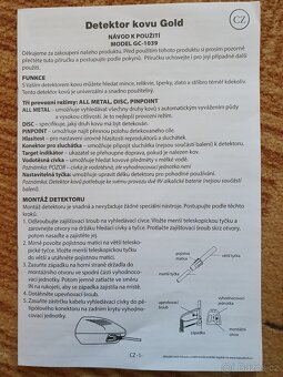 detektor kovů profi tools - 3