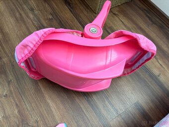 Postýlka a autosedačka pro panenky + peněženka jednorožec - 3