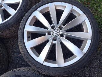 ALU kola originál VW 19" Lugano s letními pneu - 3