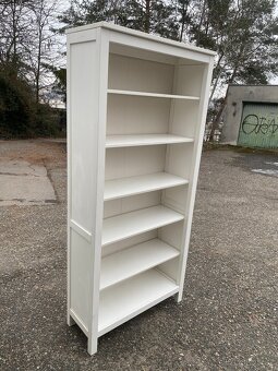 Knihovna IKEA Hemnes - bíl. mořená - 3