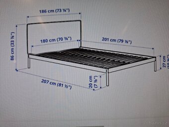 Postel ikea kleppstad 160x200 bez matrace - 3
