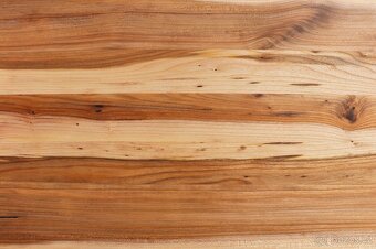 Masivní jilmový konferenční stůl – 95 × 60 cm, přírodní kres - 3
