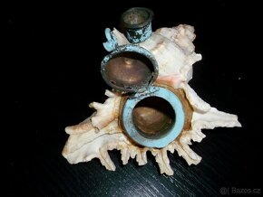 Starý kalamář z MUŠLE - LASTURY - 3