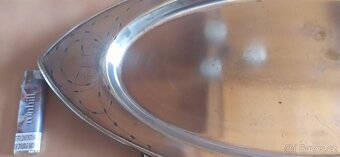 Secesní oválný tác. - 3