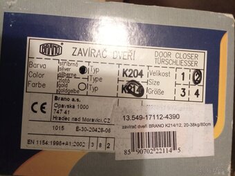 BRANO, ZAVÍRAČE DVEŘÍ, 3ks - 3