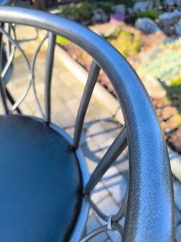 Barová židle - kovová - 3