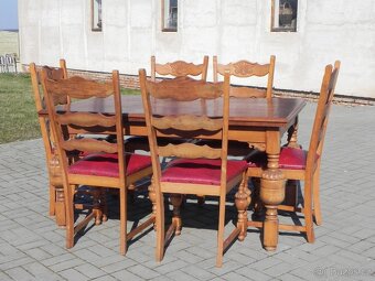 Rozkládací stůl + židle - 3