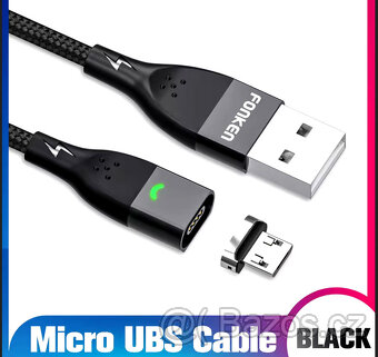✅ Magnetický nabíjecí a datový kábel pro USB-C + Micro USB ✅ - 3