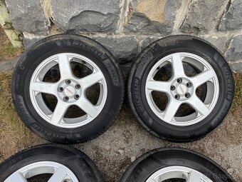 Alu kola 5x100 r15 pneu letni 195/65R15 - 3