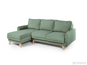 Rohové rozkládací sofa TORI vč.taburetu, - 3