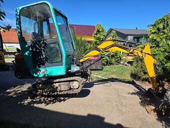 Minibagr Yanmar B15-3 Rv.2005 najeto 3900mth 4x lžíce - 3