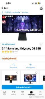 34" Samsung Odyssey G85SB - 3