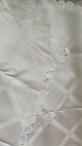 Ubrus bílý NOVÝ s teflonovou úpravou - 3