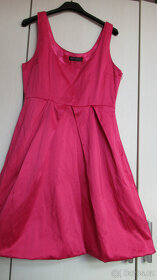 Krásné růžové šaty velikost 36 nebo S - 3
