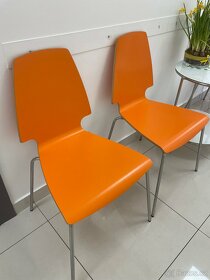 Oranžová židle značka IKEA - 3