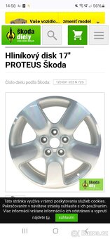 5x112 r17 alu disky original Škoda - 3