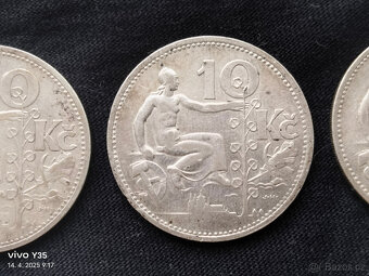3x 10 kč 1930, 31, 32 Československo - 3