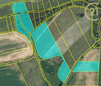 Pravětice, zemědělské pozemky 3 690 m2 - 3