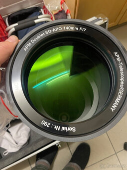 nový APO od APM s clonou 140 mm, f/7 a 980 mm, prodloužením - 3