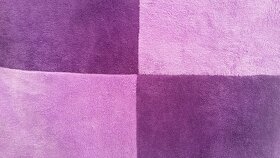 3-dílný teplý set do kočárku 100x100 cm fialová - 3