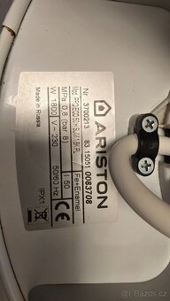 Prodám bojler Ariston ProEco 50 H Slim1 1,8Kpl - 3