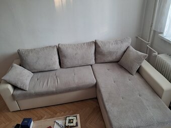 Rohová rozkládací sedačka - 3