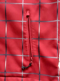 Pánská softshellová červená bunda XL - 3