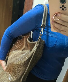 LUXUSNÍ KOŽENÁ KABELKA VERA PELLE - 3