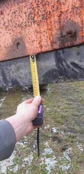 Prodám masivní radlici na sníh za traktor, gumový břit - 3