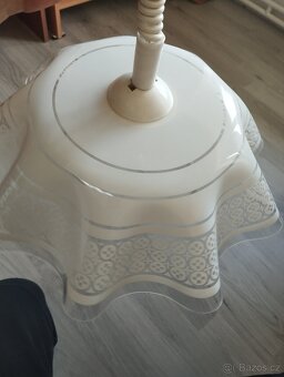 stahovací retro lustr bílý - 3