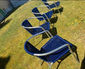 38x restauracní hlinikove ratanove židle s vypletem - 3