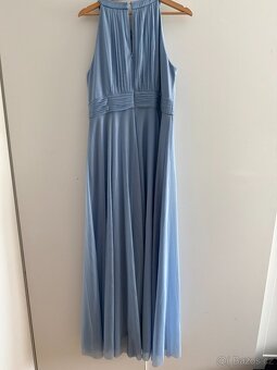 Světlemodré třpytivé šaty Jake´s velikost 42 - 3