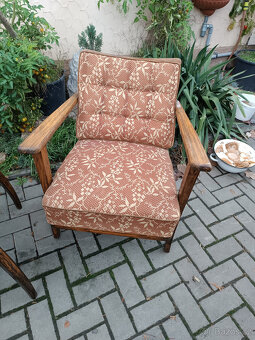 Starožitná křesla + stolek - THONET - 3