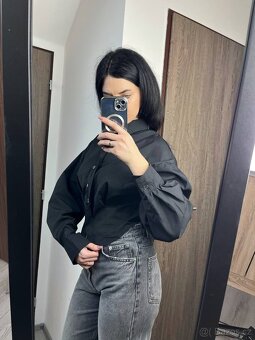 Dámská černá košile elegance a styl každý den - 3