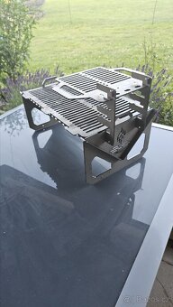 🏕️ Skládací cestovní ohniště s grilem – ideální do dodávky - 3