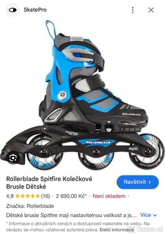 Kolečkové brusle RollerBlade SpitFire 28-32 - 3