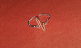 Prsten prstýnek tep srdce otevřený nový stříbrný 925 - 3