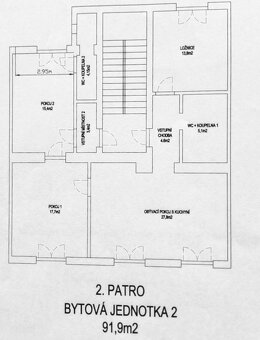 Prodej bytu 4+kk, včetně garáže, dílny a menší zahrady v Par - 3