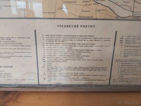 Mapa ČSD v rámu z nádraží - 3