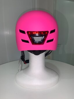 Bezpečnostní helma s LED růžová - 3