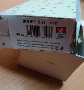 Zlatý bodec pod svíčku 4 cm - 3