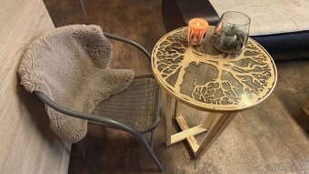 Stolek - strom života černý - 3