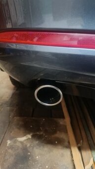 NEREZOVÉ a ČIERNE koncovky na výfuk - dvojitá koncovka - 3