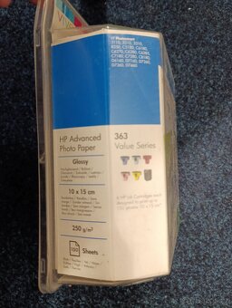 Inkoustová cartridge HP Q7966E, 6x kazeta HP 363 + Paper - 3