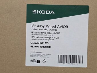 NOVÉ originál alu disky Škoda AVIOR 18" - 3