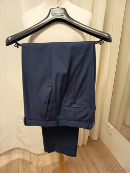 Pánský oblek tmavě modrý - 3