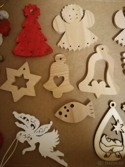 Dřevěné vánoční ozdoby - 3