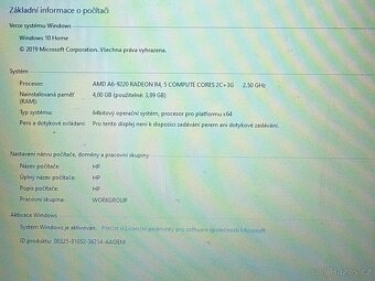 PLNĚ FUNKČNÍ NOTEBOOK HP - 3