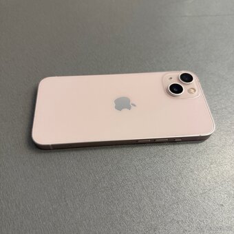 iPhone 13 128GB pink, 100% baterie, rok záruka - 3