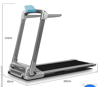 Běžecký pás Ovicx Q2S Plus, skládací, 1-14km, do 120kg - 3